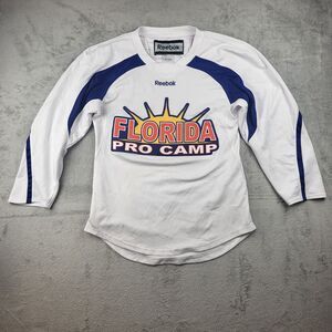 Reebok Shirt Men's Small White Florida Pro Camp Hockey Jersey
